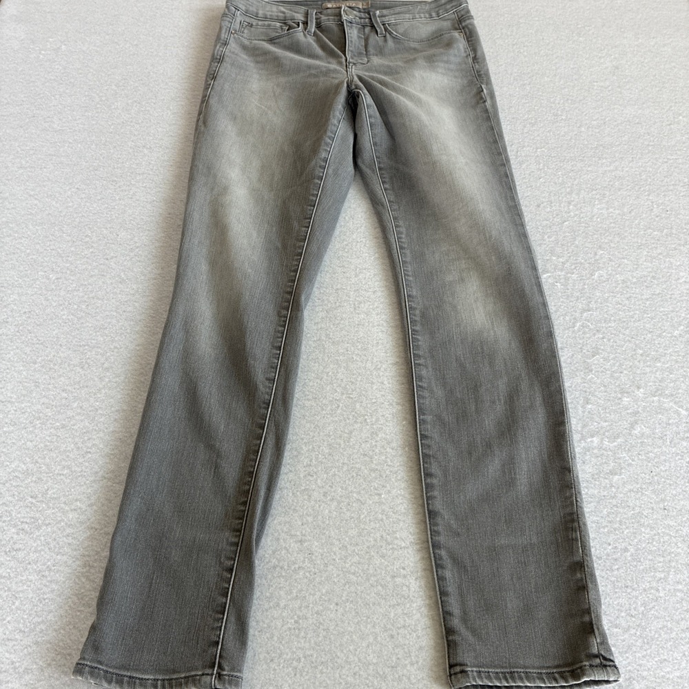 Athleta‎ Sculptek Jeans Womens Size 10 Gray Skinny Mid Rise Stretch Denim Casual
